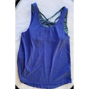 C9 Champion Women's Size Small Blue 2-in-1 Tank Top With Sports Bra